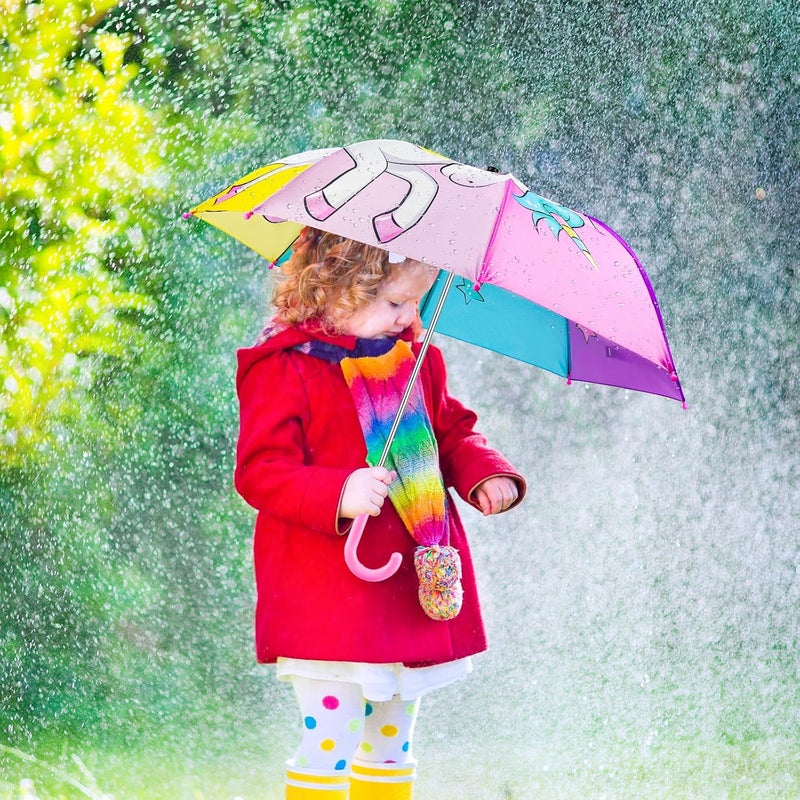 EAONE Kids Umbrella, Windproof Auto Open Stick Umbrellas for Rain Toddler Girls Boys… - Image 5
